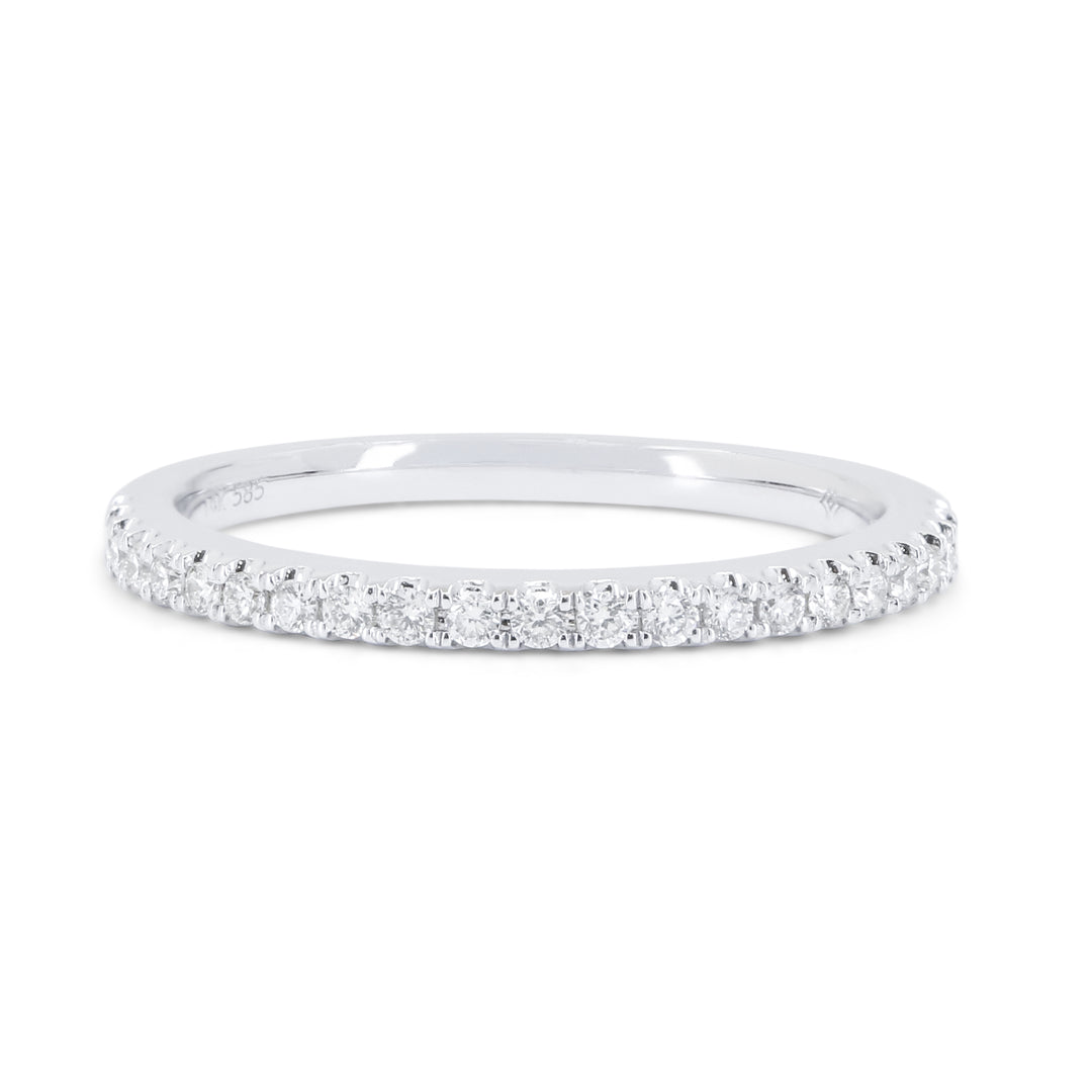 Madison L 14K White Gold Diamond Engagement Ring - style R1601W-WB