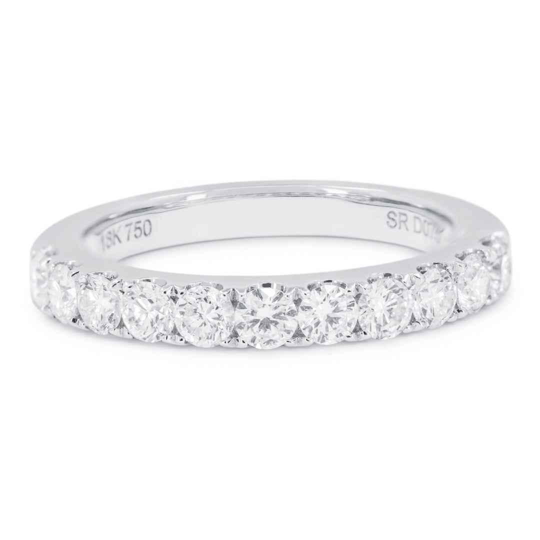 Madison L 14K White Gold Diamond Stackable Ring - style R1607W-0.75CT