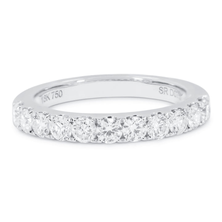 Madison L 14K White Gold Diamond Stackable Ring - style R1607W-0.75CT
