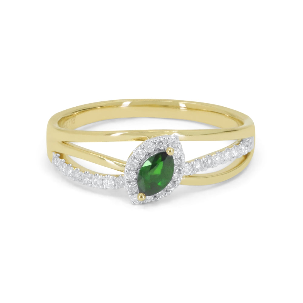 Madison L 14K Yellow Gold Tsavorite Ring - style R1615GGY