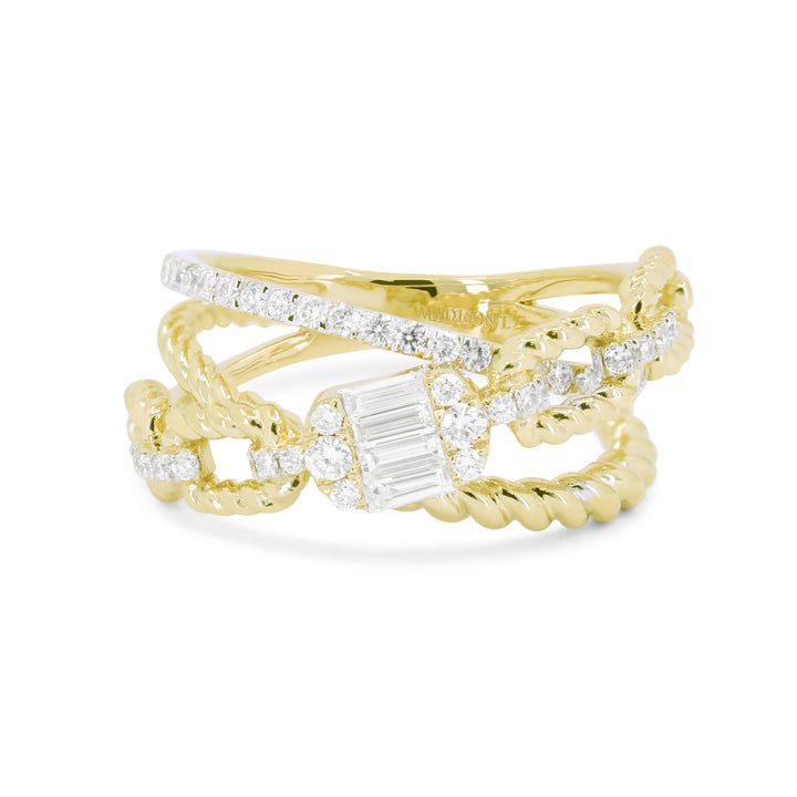Madison L 14K Yellow Gold Diamond Ring - style R1619Y