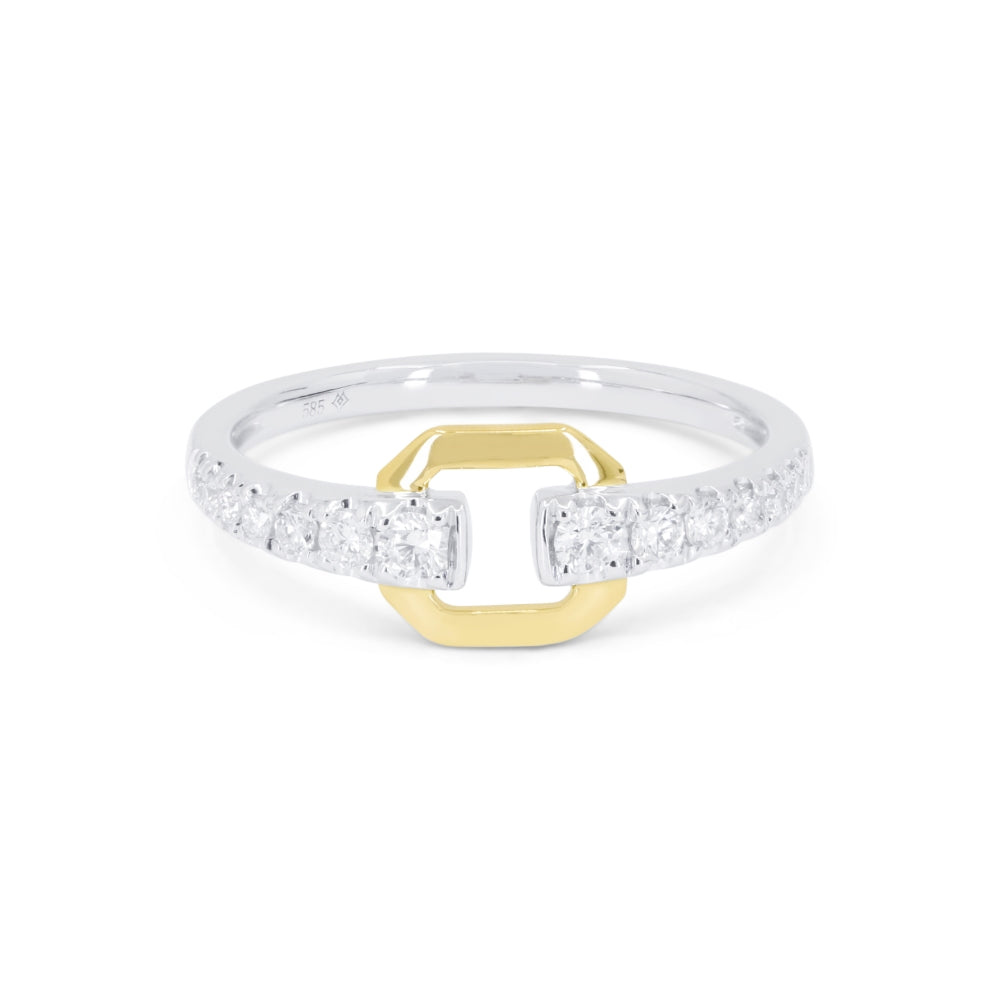Madison L 14K Two Tone Gold Diamond Ring - style R1631WY