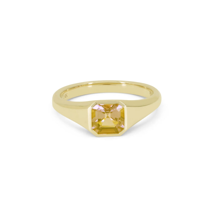 Madison L 14K Yellow Gold Citrine Ring - style R1632CTY