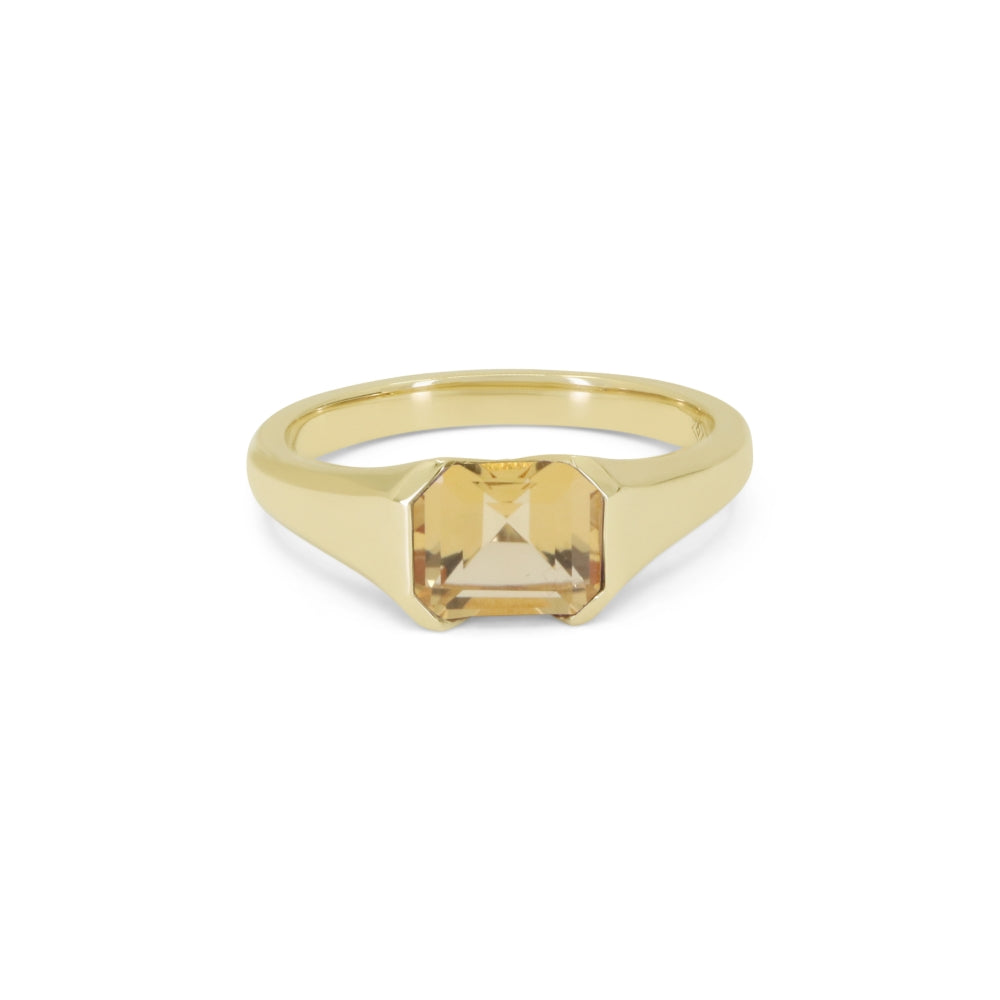 Madison L 14K Yellow Gold Citrine Ring - style R1633CTY