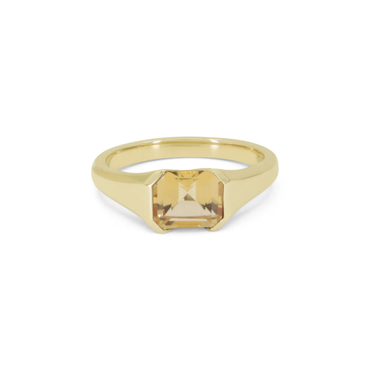 Madison L 14K Yellow Gold Citrine Ring - style R1633CTY