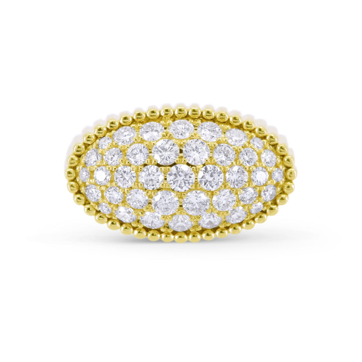 R1637 - 14K Yellow Gold Diamond Ring