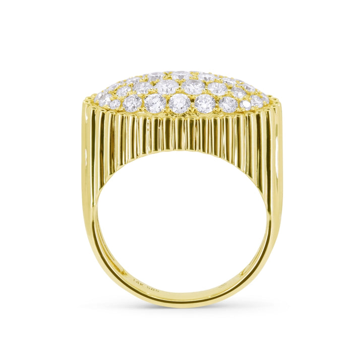 R1637 - 14K Yellow Gold Diamond Ring