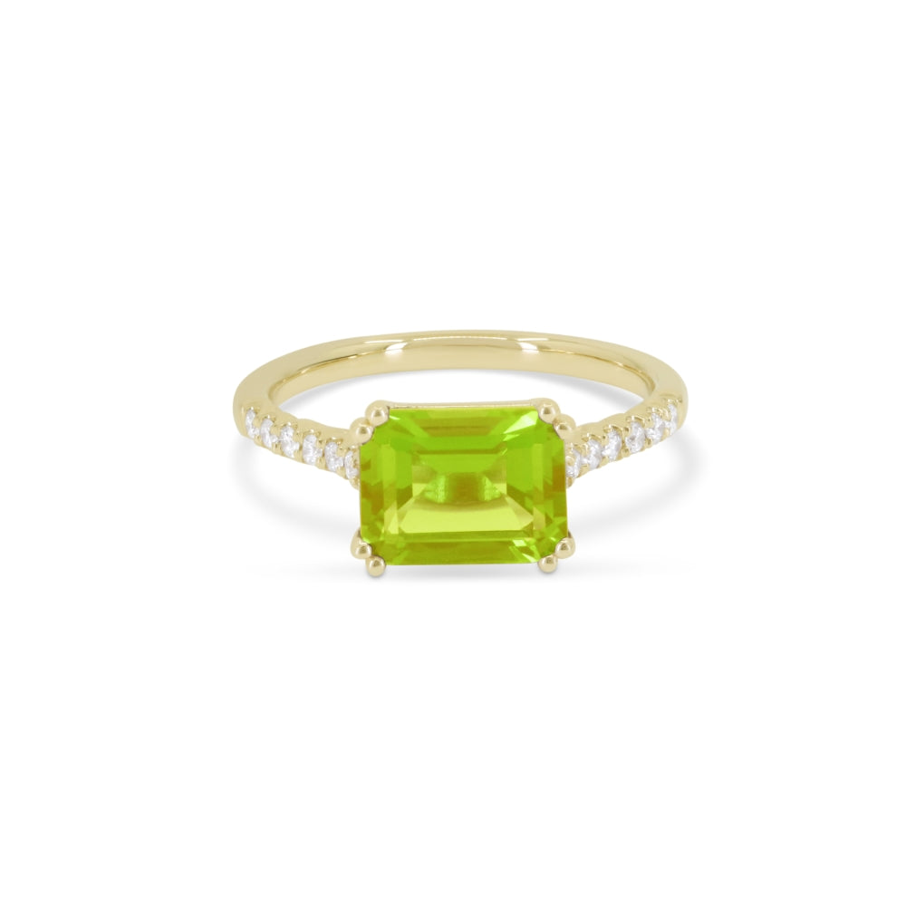 Madison L 14K Yellow Gold Peridot Ring - style R1642PRY