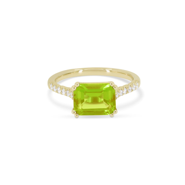 Madison L 14K Yellow Gold Peridot Ring - style R1642PRY