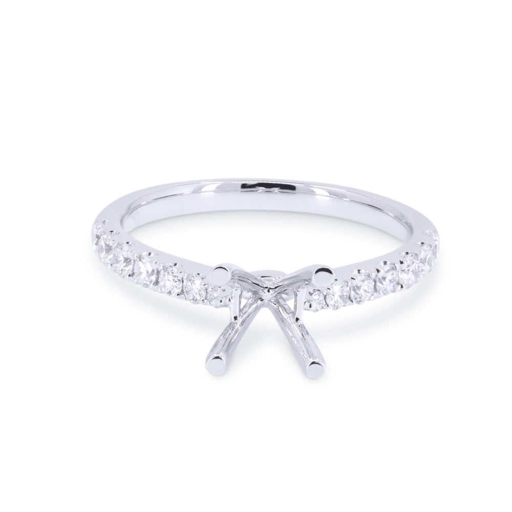 Madison L 14K White Gold Diamond Engagement Ring - style R1645W-ER