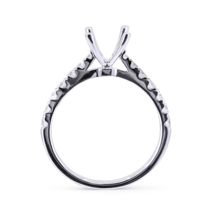 R1645 - 14K White Gold Diamond Engagement Ring