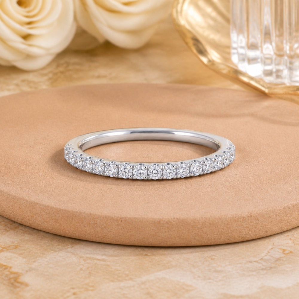 R1645 - 14K White Gold Diamond Engagement Ring
