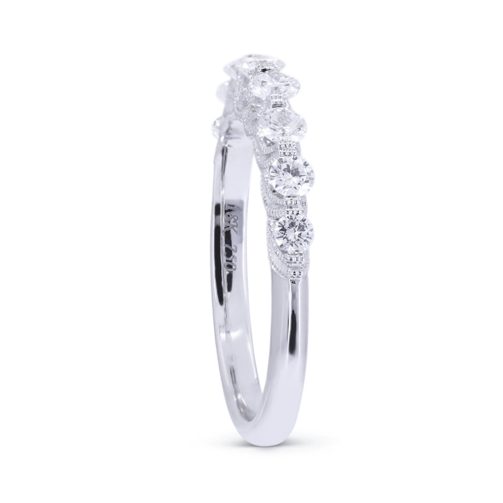 R1649 - 14K White Gold Diamond Engagement Ring