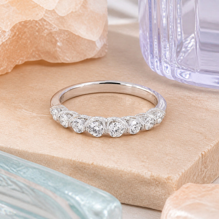R1649 - 14K White Gold Diamond Engagement Ring