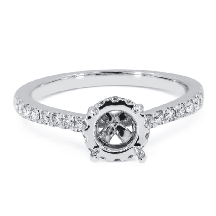 Madison L 14K White Gold Diamond Engagement Ring - style R1664W-ER-(1)