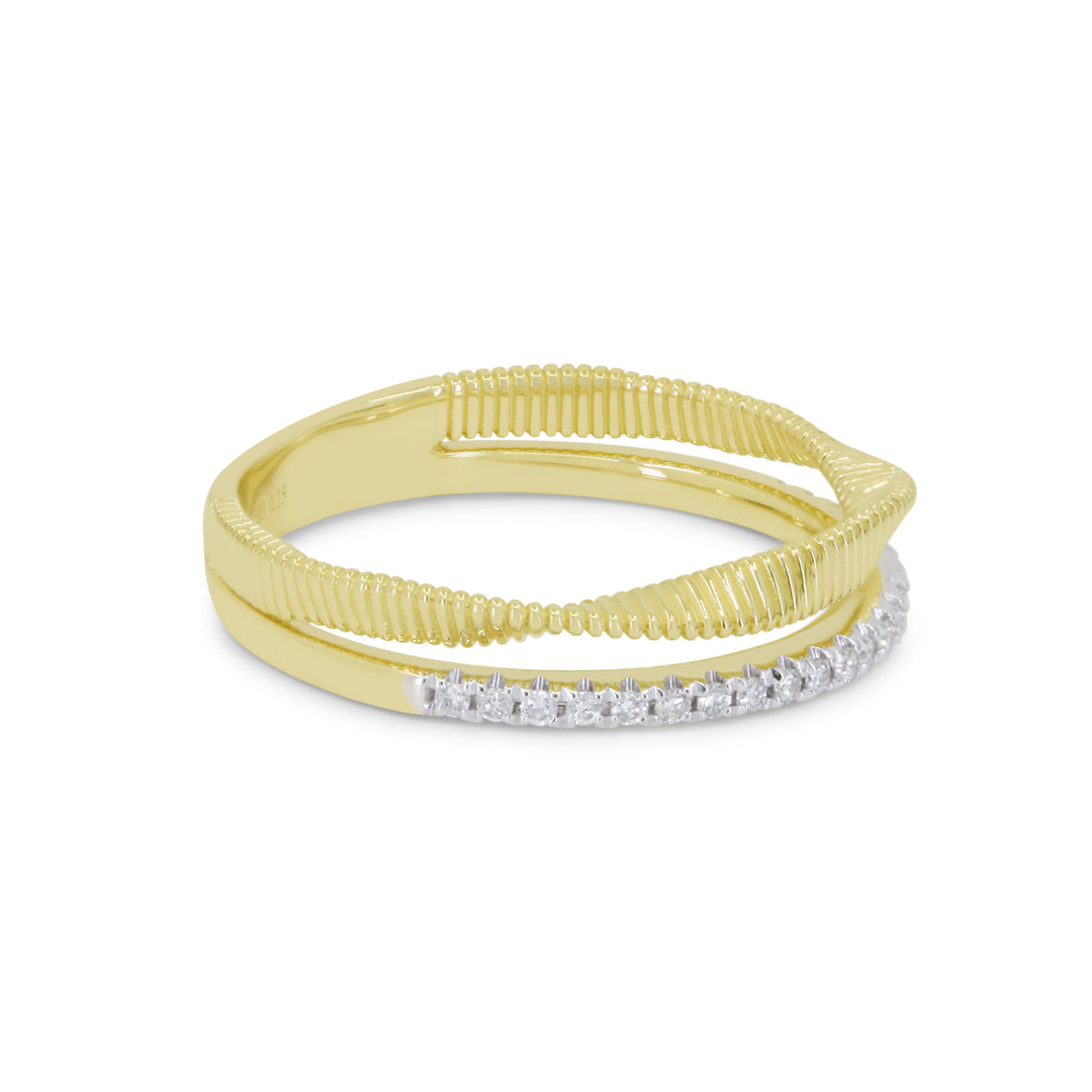Madison L 14K Yellow Gold Diamond Ring - style R1674Y