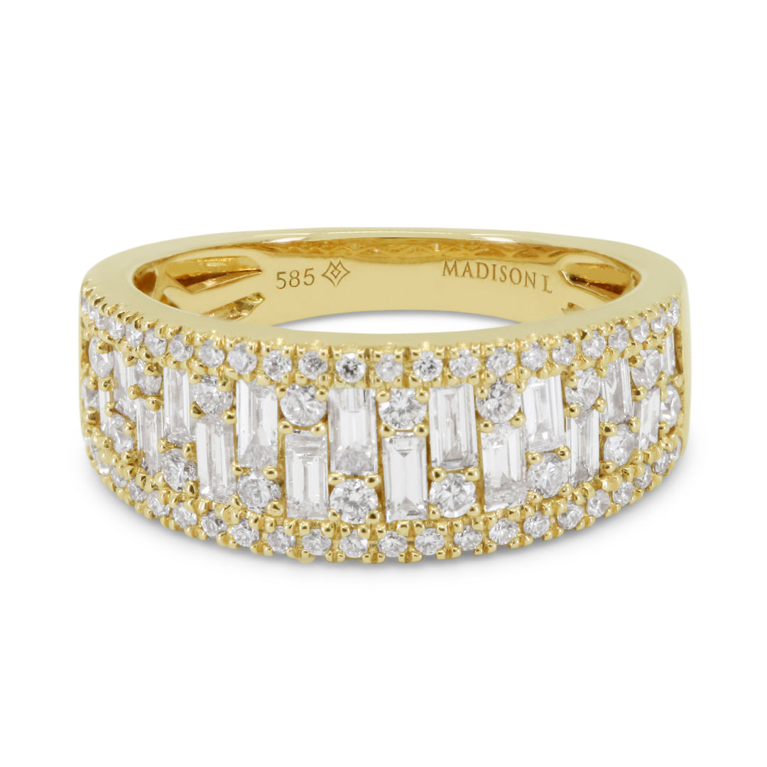 Madison L 14K Yellow Gold Diamond Ring - style R1677Y