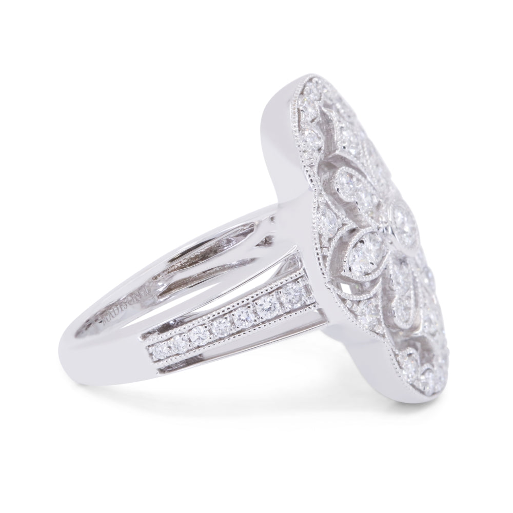R1690 - 14K Gold Diamond Cocktail Ring