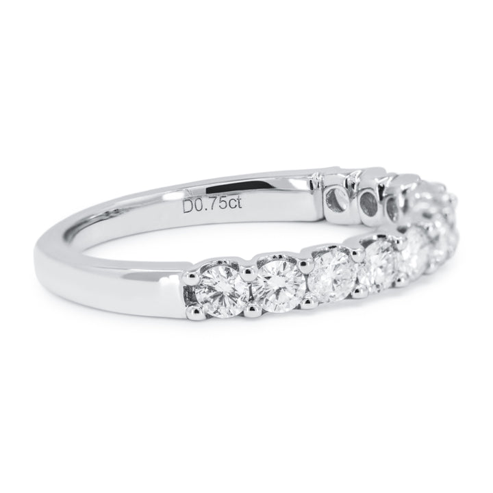 R1697 - 14K White Gold Diamond Wedding Band