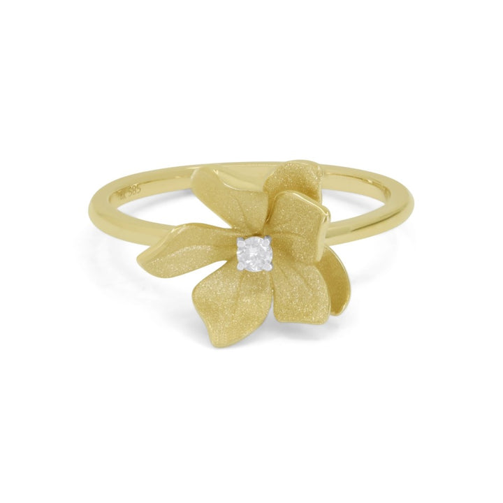 Madison L 14K Yellow Gold Diamond Ring - style R1704Y