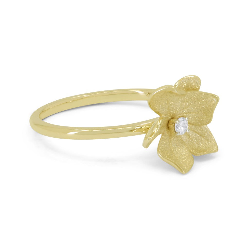 R1704 - 14K Yellow Gold Diamond Ring