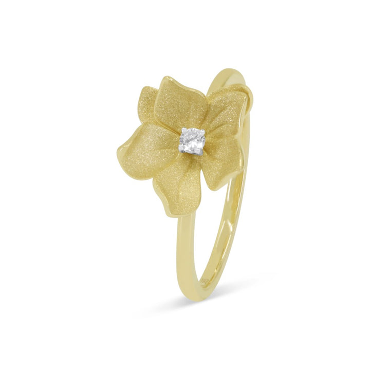 R1704 - 14K Yellow Gold Diamond Ring
