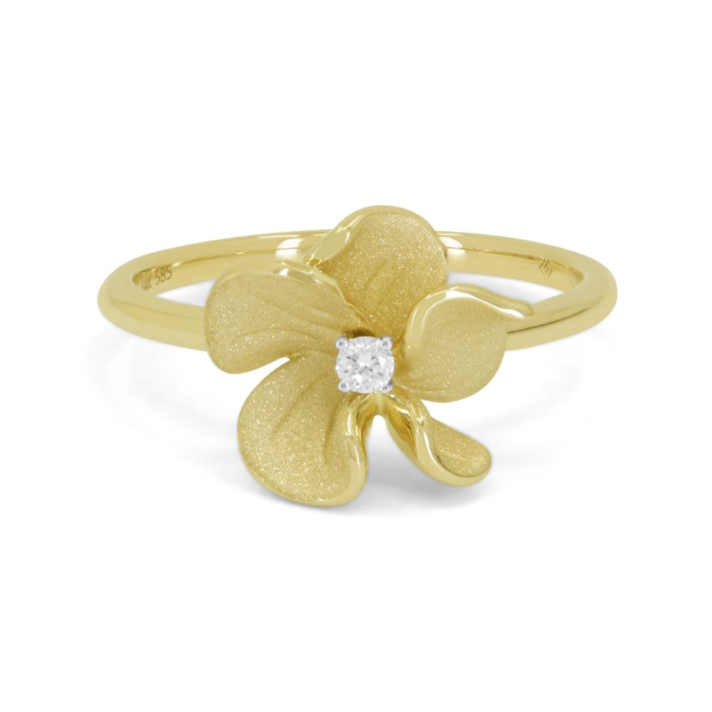 Madison L 14K Yellow Gold Diamond Ring - style R1706Y