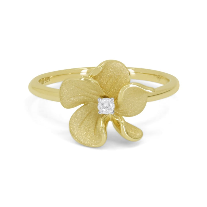 Madison L 14K Yellow Gold Diamond Ring - style R1706Y