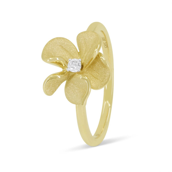 R1706 - 14K Yellow Gold Diamond Ring
