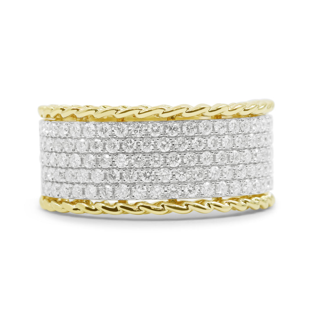 Madison L 14K Yellow Gold Diamond Cocktail Ring - style R1708Y