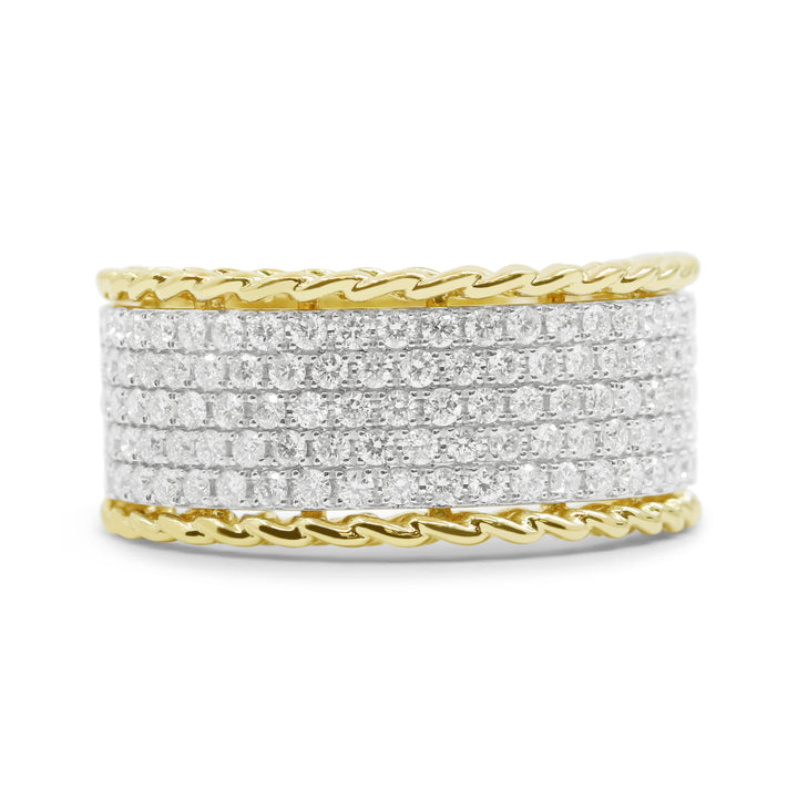 Madison L 14K Yellow Gold Diamond Cocktail Ring - style R1708Y