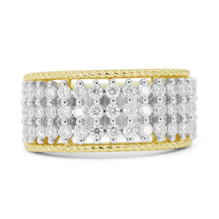 Madison L 14K Yellow Gold Diamond Cocktail Ring - style R1711Y