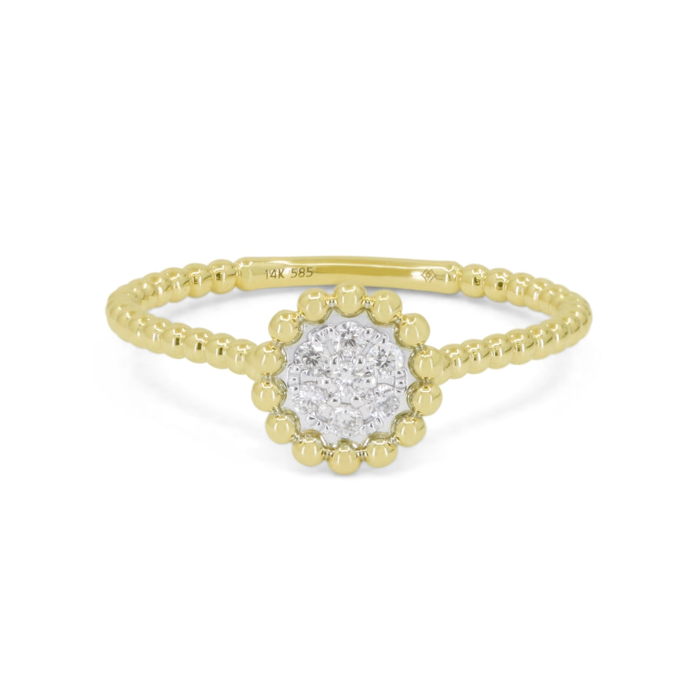 Madison L 14K Yellow Gold Diamond Ring - style R1729Y