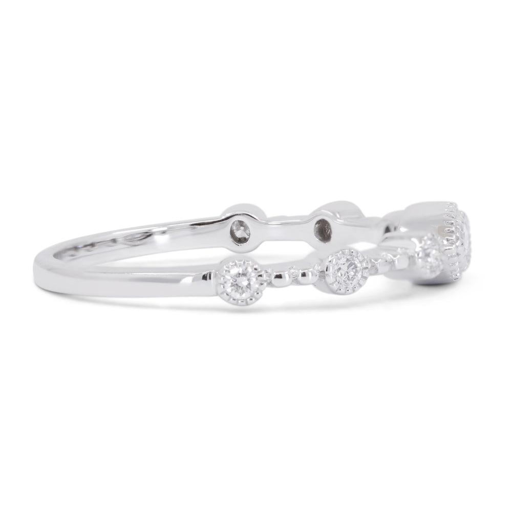 R1732 - 14K Gold Diamond Marquise Ring