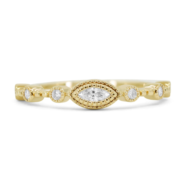 Madison L 14K Yellow Gold Diamond Marquise Ring - style R1732Y