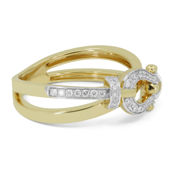 R1740 - 14K Yellow Gold Diamond Ring