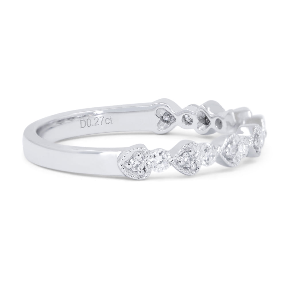 R1751 - 14K Gold Diamond Heart Ring