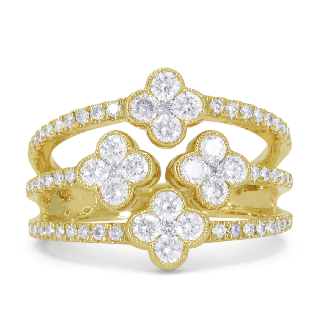 Madison L 14K Yellow Gold Diamond Ring - style R1756Y