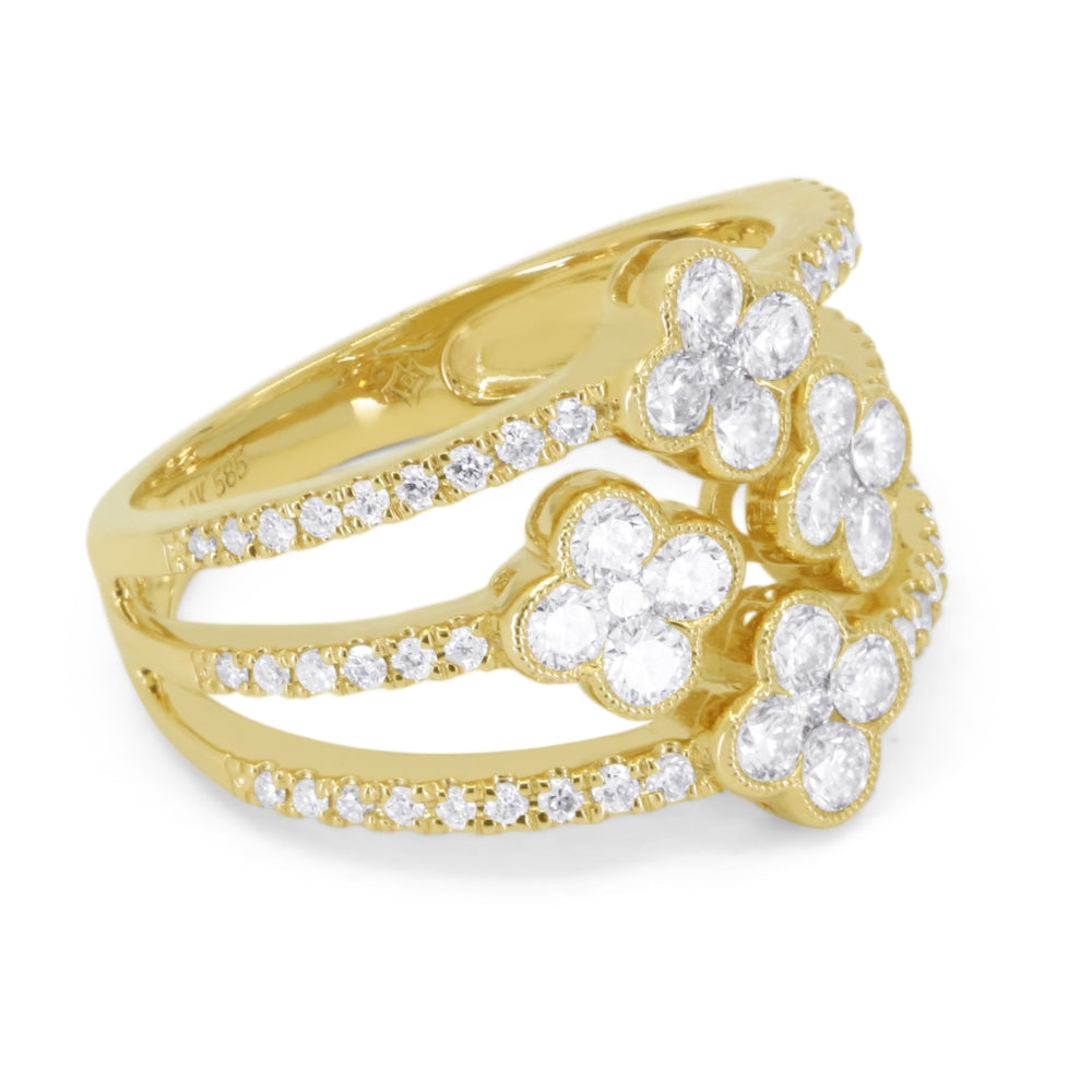 R1756 - 14K Gold Diamond Ring