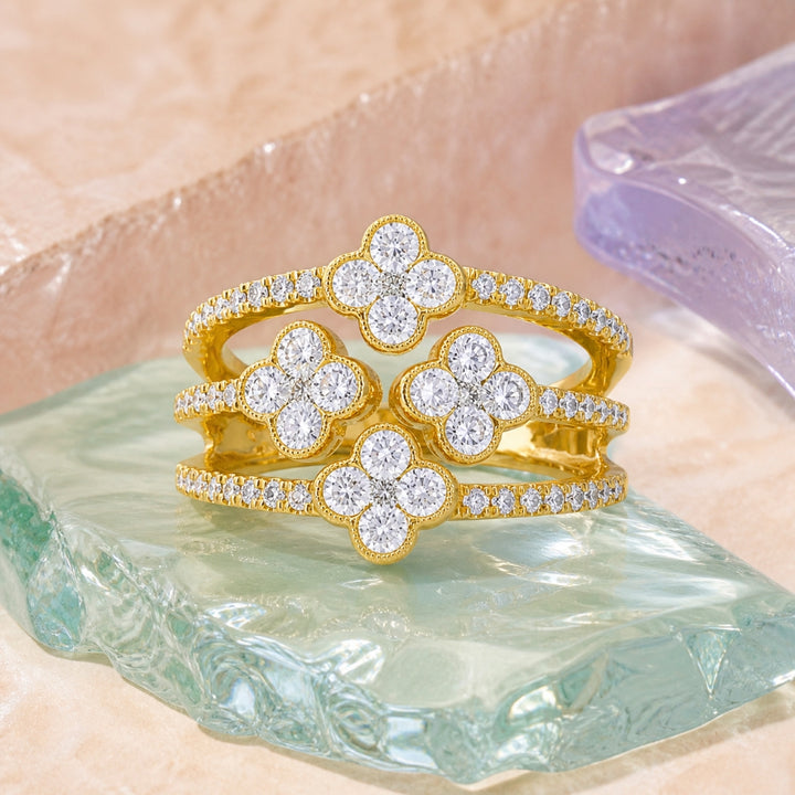 R1756 - 14K Gold Diamond Ring
