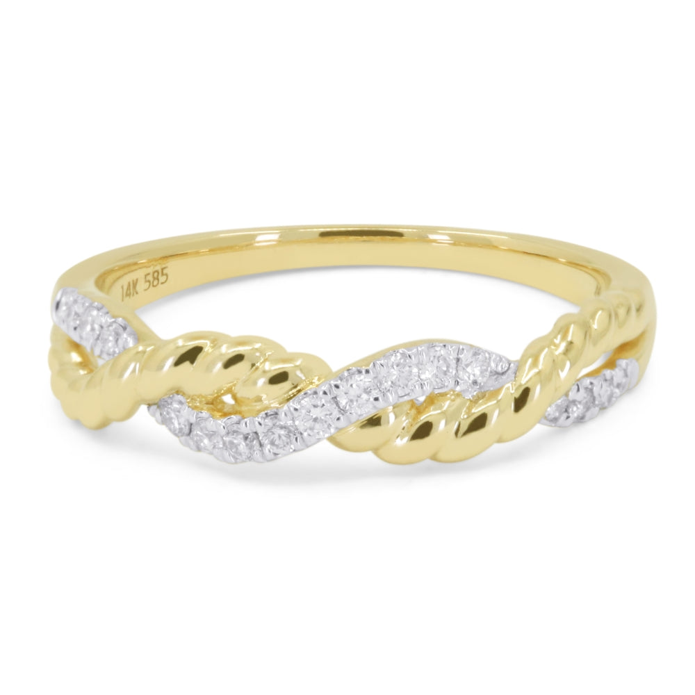 Madison L 14K Yellow Gold Diamond Ring - style R1757Y