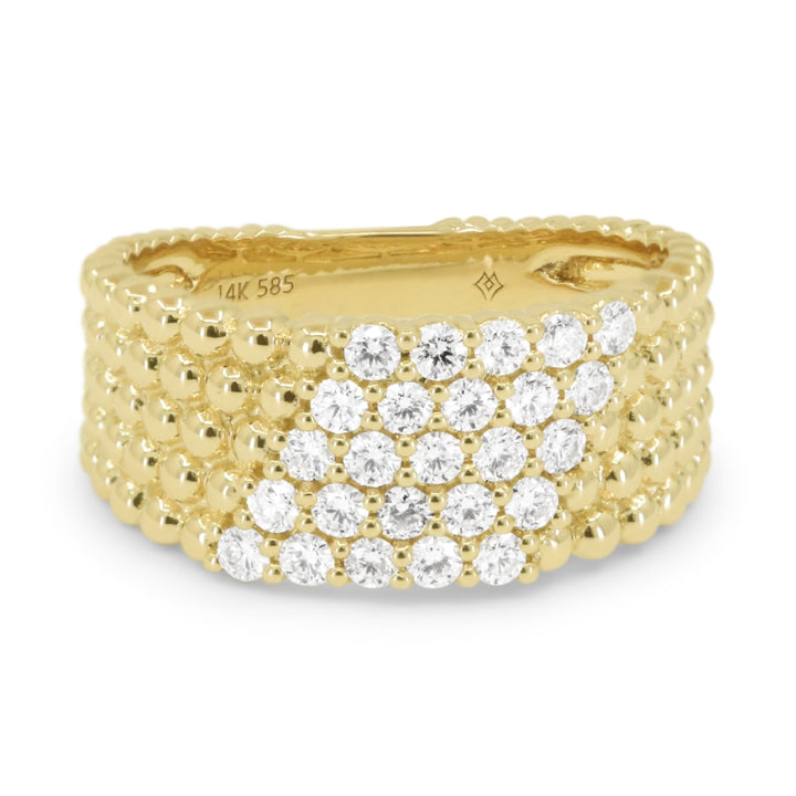 Madison L 14K Yellow Gold Diamond Ring - style R1760Y