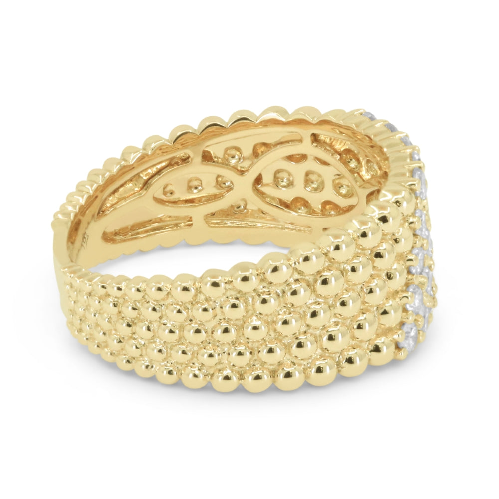 R1760 - 14K Yellow Gold Diamond Ring