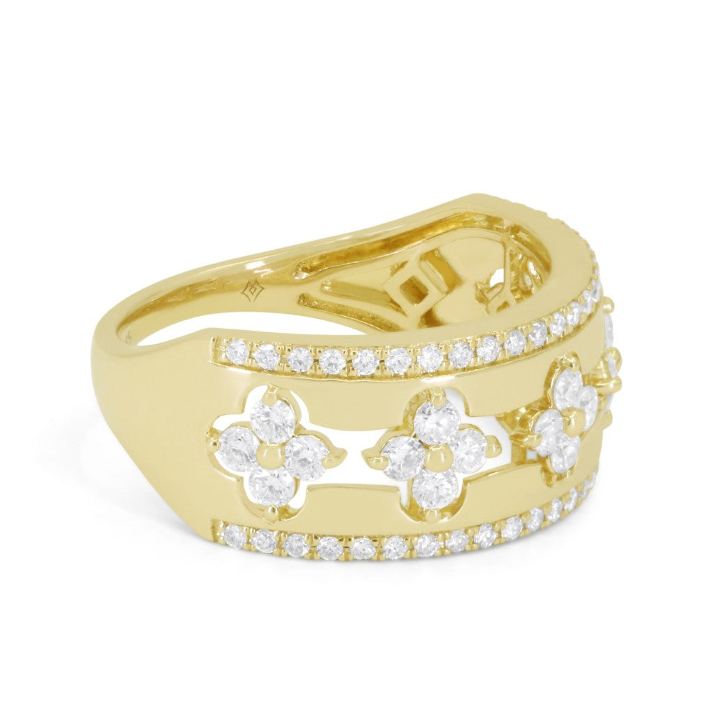 R1770 - 14K Yellow Gold Diamond Ring