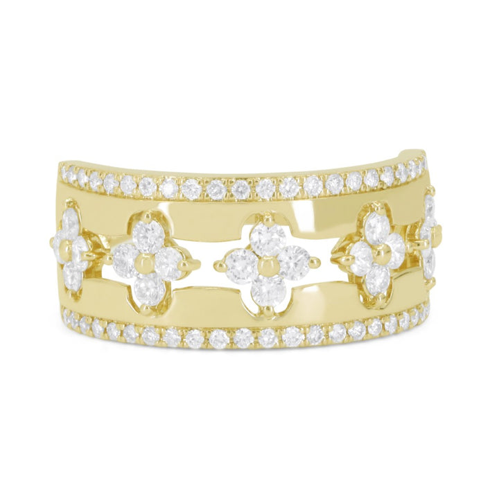R1770 - 14K Yellow Gold Diamond Ring