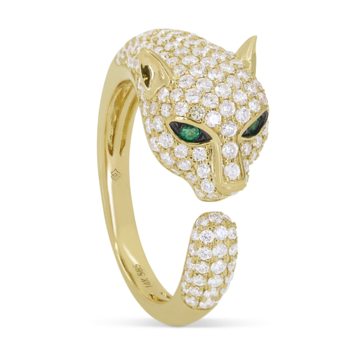 Madison L 14K Yellow Gold Emerald Ring - style R1771EMY