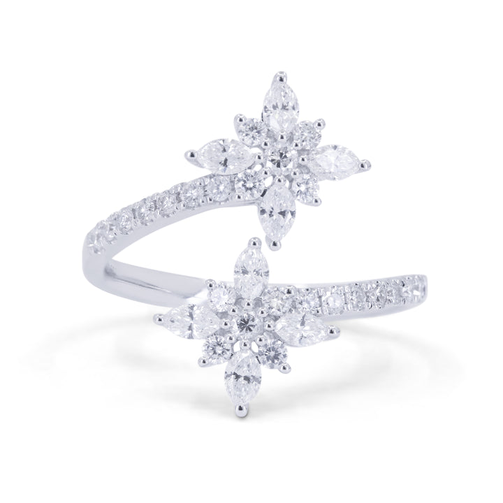 Madison L 14K White Gold Diamond Star Ring - style R1774W