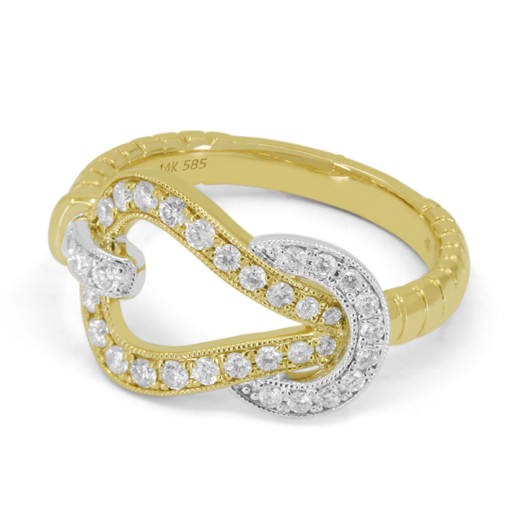 Madison L 14K Two Tone Gold Diamond Ring - style R1775WY