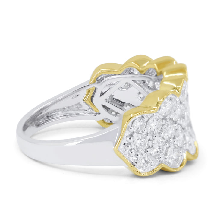 R1776 - 14K Yellow Gold Diamond Ring