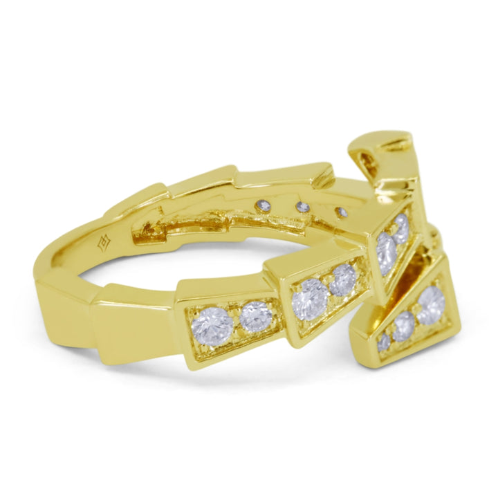 R1777 - 14K Yellow Gold Diamond Ring